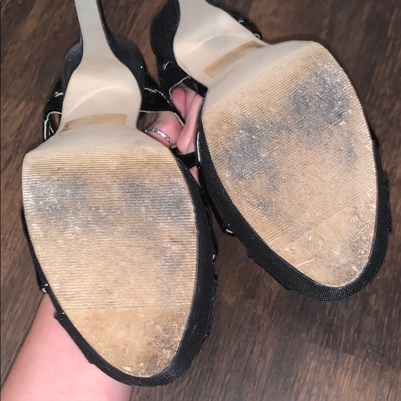 Madden Girl black sparkly heels 8.5 - Picture 6 of 7